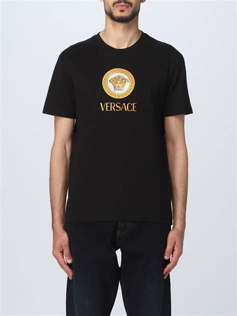 versace collection medusa print t shirt black|Versace baroque t shirt.